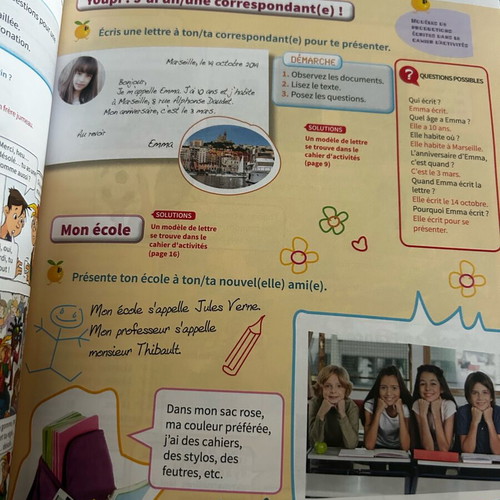 Jus d'orange 1 French learning book A1.1