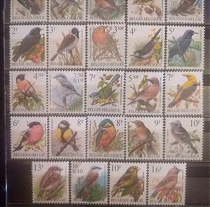 Βέλγιο ασφραγιστα γραμματόσημα πτηνα