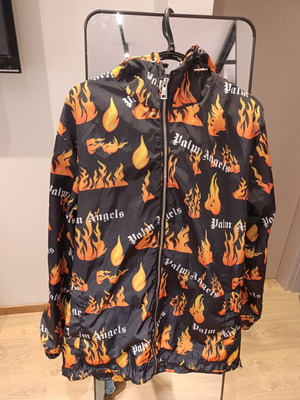 Palm Angels & Moncler jacket, black and orange, XXL