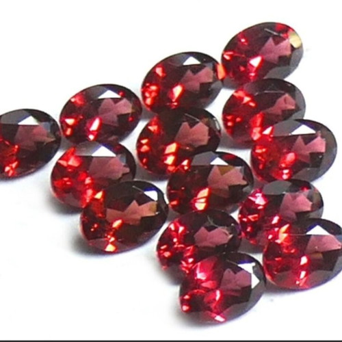 Red Garnet Afrika 14 Pieces New, Pyrope-Almandine Oval Cut