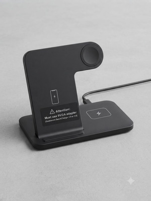 Wireless Charging Station 3 in 1 like new for Apple and Android
