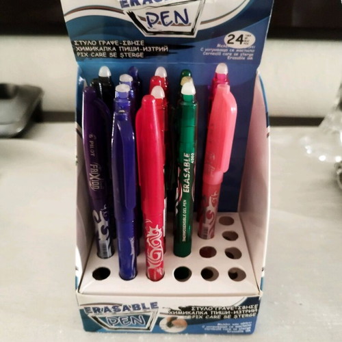 Erasable pens used, pack of 16, ink needs replacement