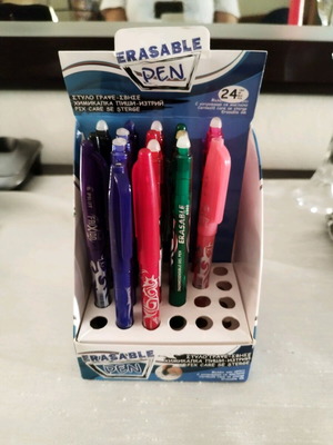 Erasable pens used, pack of 16, ink needs replacement