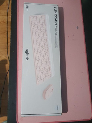 Logitech MK470 wireless keyboard and mouse pink US layout