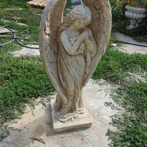Guardian Angel vibroconcrete figure new, 80 cm height