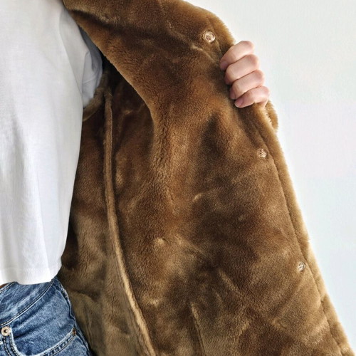 Vintage Camel Suede Jacket like new, brown