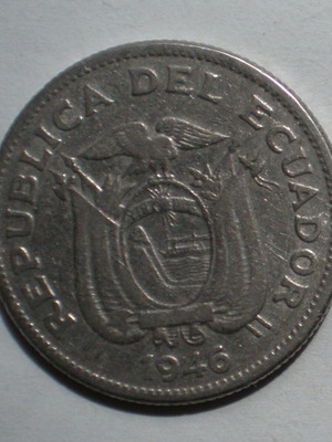 Ecuador 1 sucre 1946 coin used