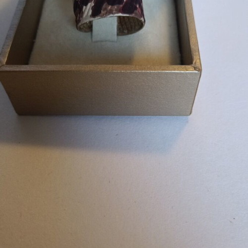 Handmade painted ring with adjustable opening like new