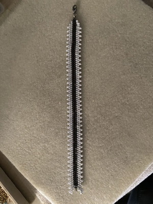 Miyuki Delica 10/0 Handmade Bracelet Black and White