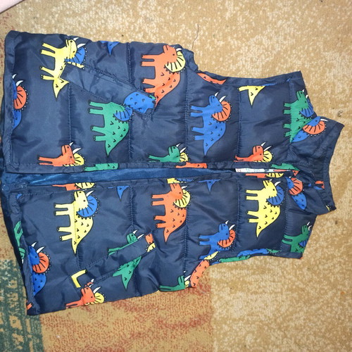 Dpam sleeveless vest like new with dinosaurs for 2 years old