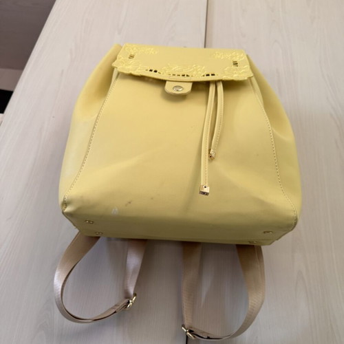 Axel Valentina backpack yellow with embroidered flap