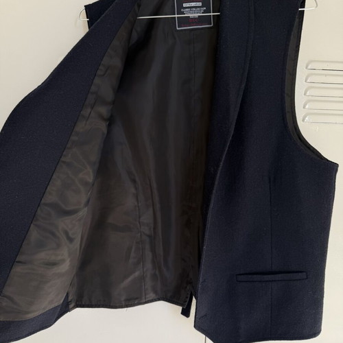 Berto Lucci vest used, slim fit, dark blue, size XL (fits L)