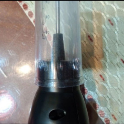 Coffee frother with slightly scratched case