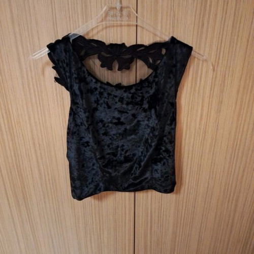 BSB velvet blouse new, XS, black