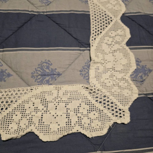 Handmade knitted edging fascia new for decoration