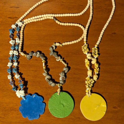 Shell necklaces pack of 3, handmade, summer design
