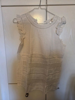 Kocca embroidered blouse used, white, size S