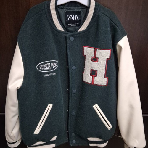 Zara jacket for 8-9 years, height 134, like new, beige and green