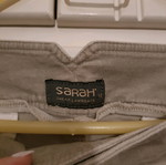 Sarah Lawrence velvet capri pants like new, beige, size 14