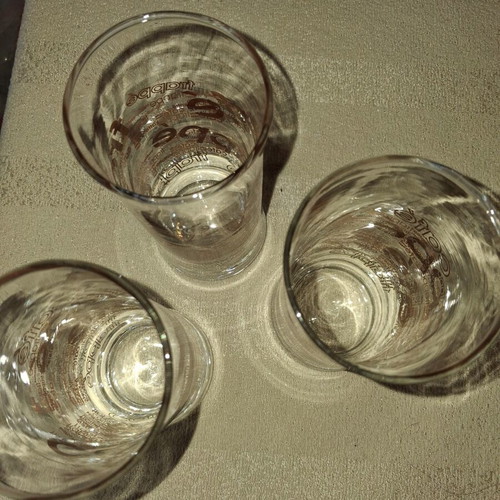 Frappe Glasses Set of 3 used with Freddoccino Chocolate glass gift