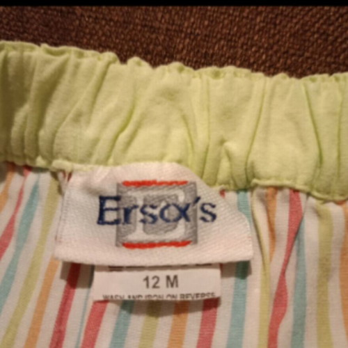 Striped summer skirt for girl Ersox's like new, 12 months, 100% cotton