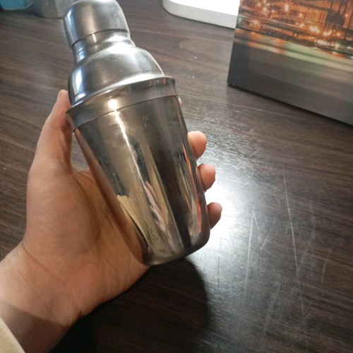 Cocktail Shaker type Cobbler inox 300ml like new