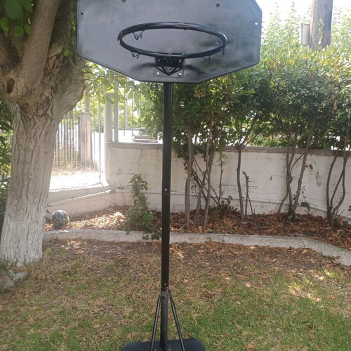 Oliver Kahn football goal with basketball hoop, assembled