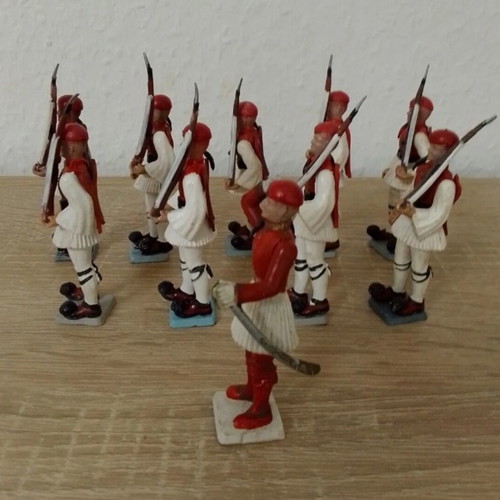Athina Evzones figures used, red uniform