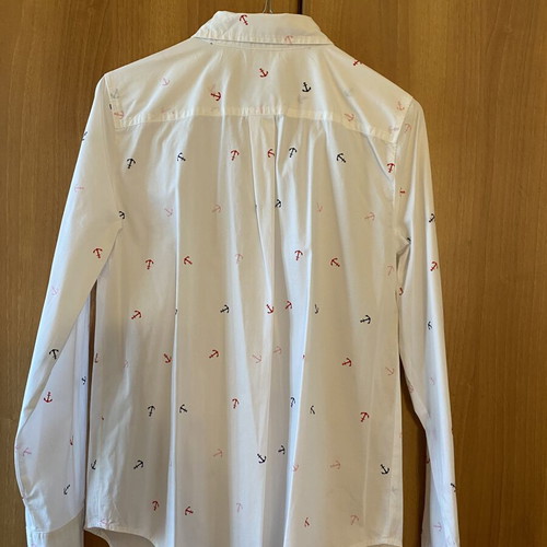 Nautica women's shirt new, cotton, anchor print, size S