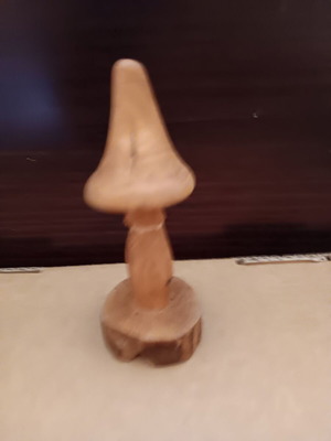 Wooden decorative mushroom like new, handmade