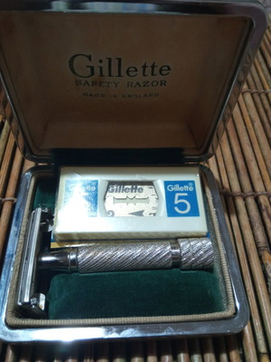 Gillette Aristocrat No66 ροδίου βίντατζ ξυριστική μηχανή