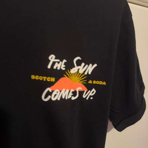 Scotch & Soda T-shirt like new, black, size 12 years