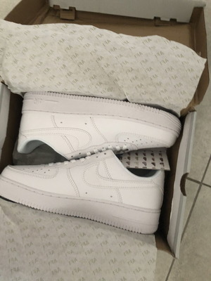 Nike Air Force 1 sneakers, size 41, white