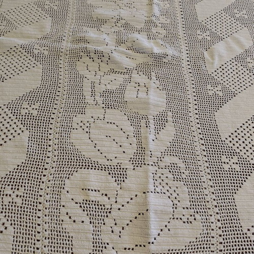 Handmade knitted blanket like new 180 by 200