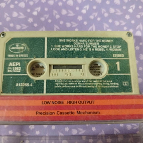 Donna Summer She Works Hard For The Money cassette used