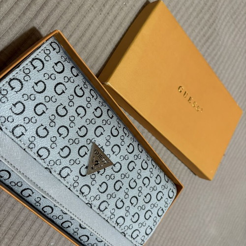 Guess wallet new, gray and black, spacious with many compartments