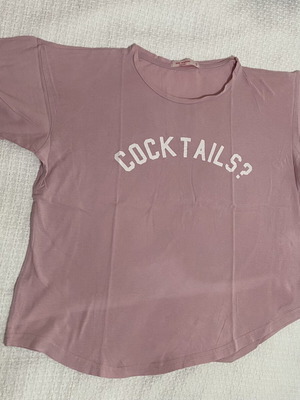 Pink Woman T-shirt S used, pink color