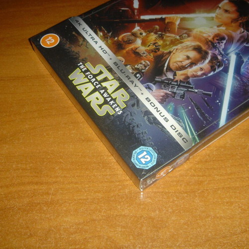 Star Wars The Force Awakens Steelbook καινούργιο, αγγλική έκδοση 4K Ultra HD Blu-Ray