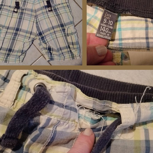 Boys' clothing pack used, 10 years, 4 shirts, shirt, shorts