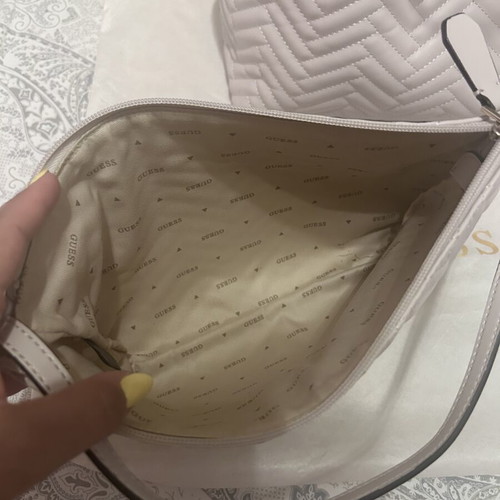 Guess Vikky II Large 2-in-1 Tote bag, like new, white