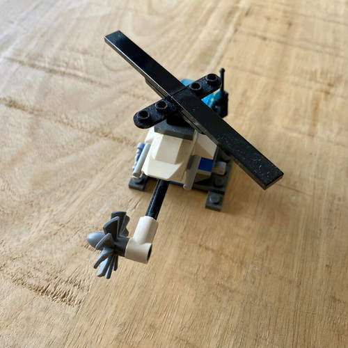 Lego City Police Mini Helicopter like new with Figure