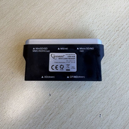 Gembird UHB-CT18 USB multi card reader SD microSD CF MS xD