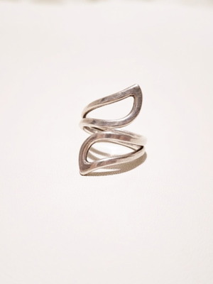 Silver 925 adjustable ring, silver tone