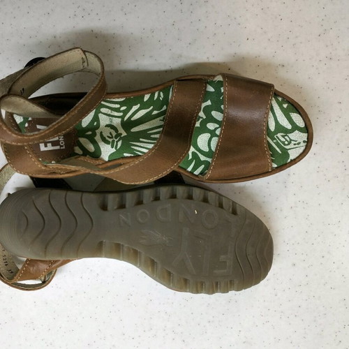 Fly London shoes brown sandals size 39 new