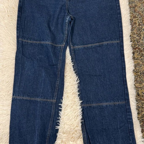 Women's straight-leg jeans with seams, like new, size 38 Pull & Bear
