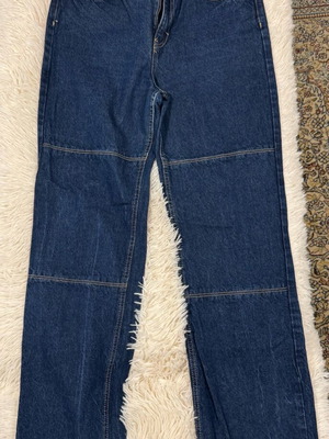 Women's straight-leg jeans with seams, like new, size 38 Pull & Bear