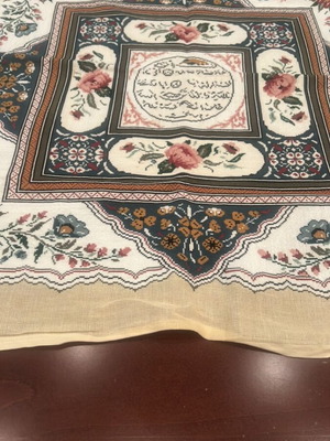 Embroidery tablecloth new 65x65