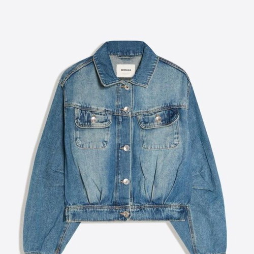 Bershka Denim Jacket 100% Cotton like new, blue, size XS