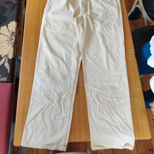 Camel vintage men's pants, beige