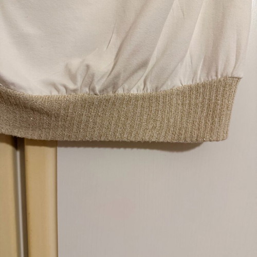 Strapless women's blouse 4teens size M white and gold like new